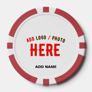 STIJLVOL MODERN WIT GEVERIFIEERD BRANDED POKER CHIPS