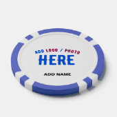 STIJLVOL MODERN WIT GEVERIFIEERD BRANDED POKER CHIPS (Enkel)
