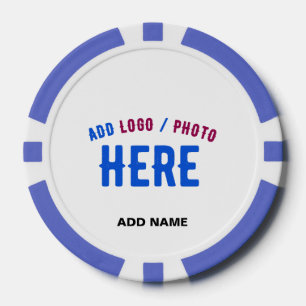 STIJLVOL MODERN WIT GEVERIFIEERD BRANDED POKER CHIPS