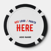 STIJLVOL MODERN WIT GEVERIFIEERD BRANDED POKER CHIPS (Achterkant)