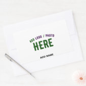 STIJLVOL MODERN  WIT GEVERIFIEERD BRANDED RECHTHOEKIGE STICKER (Envelop)