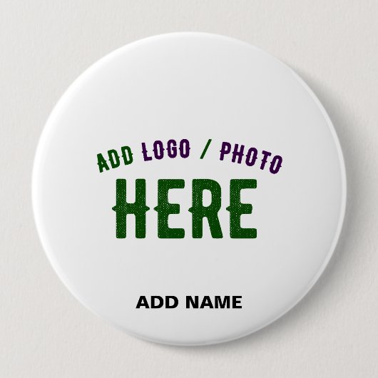 STIJLVOL MODERN  WIT GEVERIFIEERD BRANDED RONDE BUTTON 4,0 CM (Voorkant)