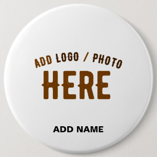 STIJLVOL MODERN  WIT GEVERIFIEERD BRANDED RONDE BUTTON 6,0 CM