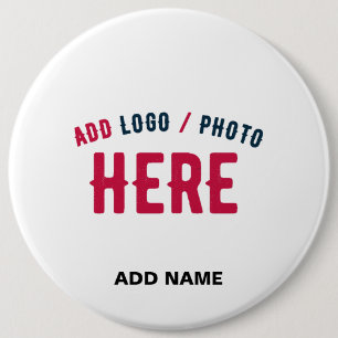 STIJLVOL MODERN WIT GEVERIFIEERD BRANDED RONDE BUTTON 6,0 CM