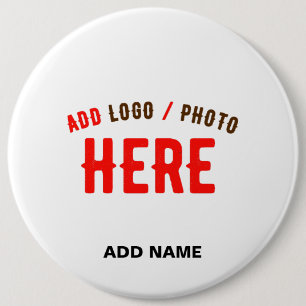 STIJLVOL MODERN  WIT GEVERIFIEERD BRANDED RONDE BUTTON 6,0 CM