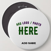 STIJLVOL MODERN  WIT GEVERIFIEERD BRANDED RONDE BUTTON 6,0 CM (Voorkant /achterkant)