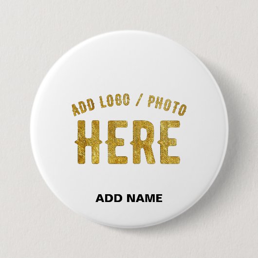 STIJLVOL MODERN WIT GEVERIFIEERD BRANDED RONDE BUTTON 7,6 CM (Voorkant)