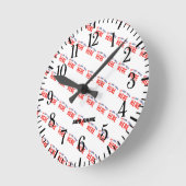 STIJLVOL MODERN  WIT GEVERIFIEERD BRANDED RONDE KLOK (Hoek)