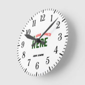 STIJLVOL MODERN WIT GEVERIFIEERD BRANDED RONDE KLOK (Hoek)