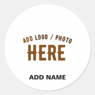 STIJLVOL MODERN WIT GEVERIFIEERD BRANDED RONDE STICKER