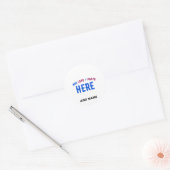 STIJLVOL MODERN WIT GEVERIFIEERD BRANDED RONDE STICKER (Envelop)
