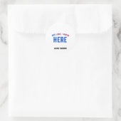 STIJLVOL MODERN WIT GEVERIFIEERD BRANDED RONDE STICKER (Tas)