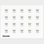 STIJLVOL MODERN  WIT GEVERIFIEERD BRANDED RONDE STICKER (Vel)