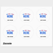 STIJLVOL MODERN WIT GEVERIFIEERD BRANDED RONDE STICKER (Vel)