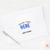 STIJLVOL MODERN WIT GEVERIFIEERD BRANDED RONDE STICKER (Envelop)