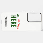 STIJLVOL MODERN  WIT GEVERIFIEERD BRANDED SAMSUNG GALAXY HOESJE (Linkerkant)