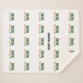 STIJLVOL MODERN  WIT GEVERIFIEERD BRANDED SHERPA DEKEN (Voorkant (horizontaal))