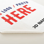 STIJLVOL MODERN  WIT GEVERIFIEERD BRANDED SHERPA DEKEN (3/4)