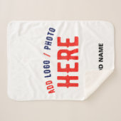 STIJLVOL MODERN  WIT GEVERIFIEERD BRANDED SHERPA DEKEN (Voorkant (horizontaal))