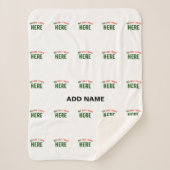 STIJLVOL MODERN  WIT GEVERIFIEERD BRANDED SHERPA DEKEN (Voorkant)