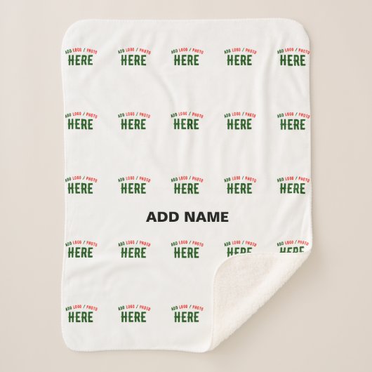 STIJLVOL MODERN  WIT GEVERIFIEERD BRANDED SHERPA DEKEN (Voorkant)