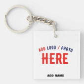 STIJLVOL MODERN WIT GEVERIFIEERD BRANDED SLEUTELHANGER (Voorkant)
