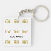 STIJLVOL MODERN WIT GEVERIFIEERD BRANDED SLEUTELHANGER (Achterkant)