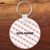 STIJLVOL MODERN  WIT GEVERIFIEERD BRANDED SLEUTELHANGER (Voorkant)