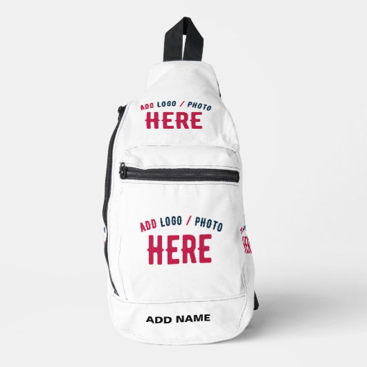 STIJLVOL MODERN WIT GEVERIFIEERD BRANDED SLING BAG (Voorkant)
