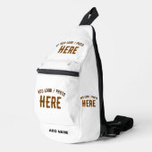 STIJLVOL MODERN  WIT GEVERIFIEERD BRANDED SLING BAG (Rechterhoek)