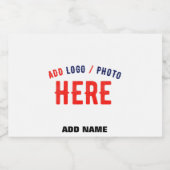 STIJLVOL MODERN WIT GEVERIFIEERD BRANDED SPARKLING WIJNETIKET (Enkel label)