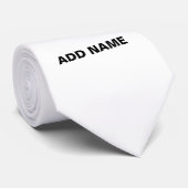 STIJLVOL MODERN WIT GEVERIFIEERD BRANDED STROPDAS (Opgerold)