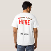 STIJLVOL MODERN WIT GEVERIFIEERD BRANDED T-SHIRT (Achterkant volledig)