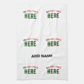 STIJLVOL MODERN  WIT GEVERIFIEERD BRANDED THEEDOEK (Verticaal)