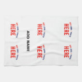 STIJLVOL MODERN  WIT GEVERIFIEERD BRANDED THEEDOEK (Horizontaal)