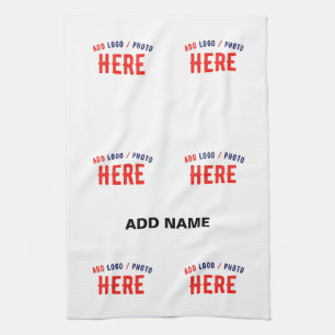 STIJLVOL MODERN  WIT GEVERIFIEERD BRANDED THEEDOEK