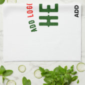 STIJLVOL MODERN  WIT GEVERIFIEERD BRANDED THEEDOEK (Gevouwen)