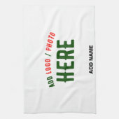 STIJLVOL MODERN  WIT GEVERIFIEERD BRANDED THEEDOEK (Verticaal)