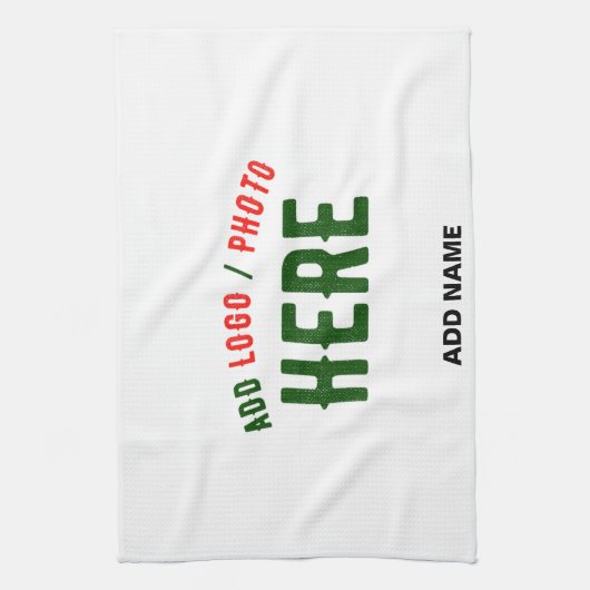 STIJLVOL MODERN  WIT GEVERIFIEERD BRANDED THEEDOEK (Verticaal)