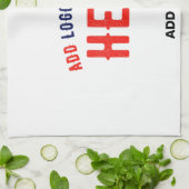 STIJLVOL MODERN  WIT GEVERIFIEERD BRANDED THEEDOEK (Gevouwen)