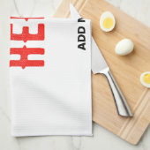 STIJLVOL MODERN  WIT GEVERIFIEERD BRANDED THEEDOEK (Quarter Fold)