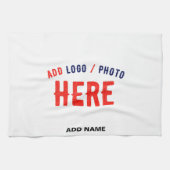 STIJLVOL MODERN  WIT GEVERIFIEERD BRANDED THEEDOEK (Horizontaal)