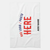 STIJLVOL MODERN  WIT GEVERIFIEERD BRANDED THEEDOEK (Verticaal)