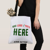 STIJLVOL MODERN WIT GEVERIFIEERD BRANDED TOTE BAG (Dichtbij)