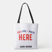 STIJLVOL MODERN WIT GEVERIFIEERD BRANDED TOTE BAG (Achterkant)