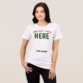 STIJLVOL MODERN WIT GEVERIFIEERD BRANDED Tri-Blend SHIRT (Voorkant volledig)