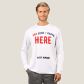 STIJLVOL MODERN WIT GEVERIFIEERD BRANDED Tri-Blend SHIRT (Voorkant)