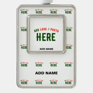 STIJLVOL MODERN  WIT GEVERIFIEERD BRANDED VERZILVERD OMLIJST ORNAMENT