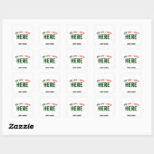 STIJLVOL MODERN WIT GEVERIFIEERD BRANDED VIERKANTE STICKER (Vel)