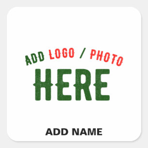 STIJLVOL MODERN WIT GEVERIFIEERD BRANDED VIERKANTE STICKER